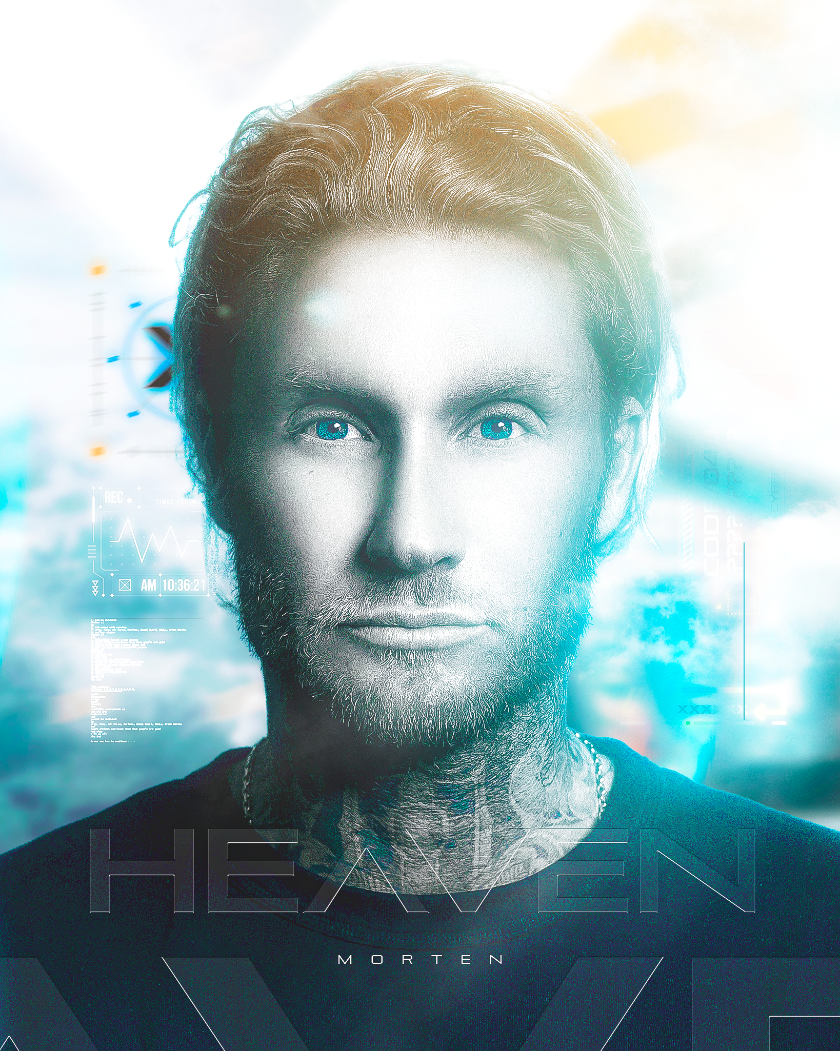 Heaven x MORTEN Poster Template – Photoshop & Canva Editable