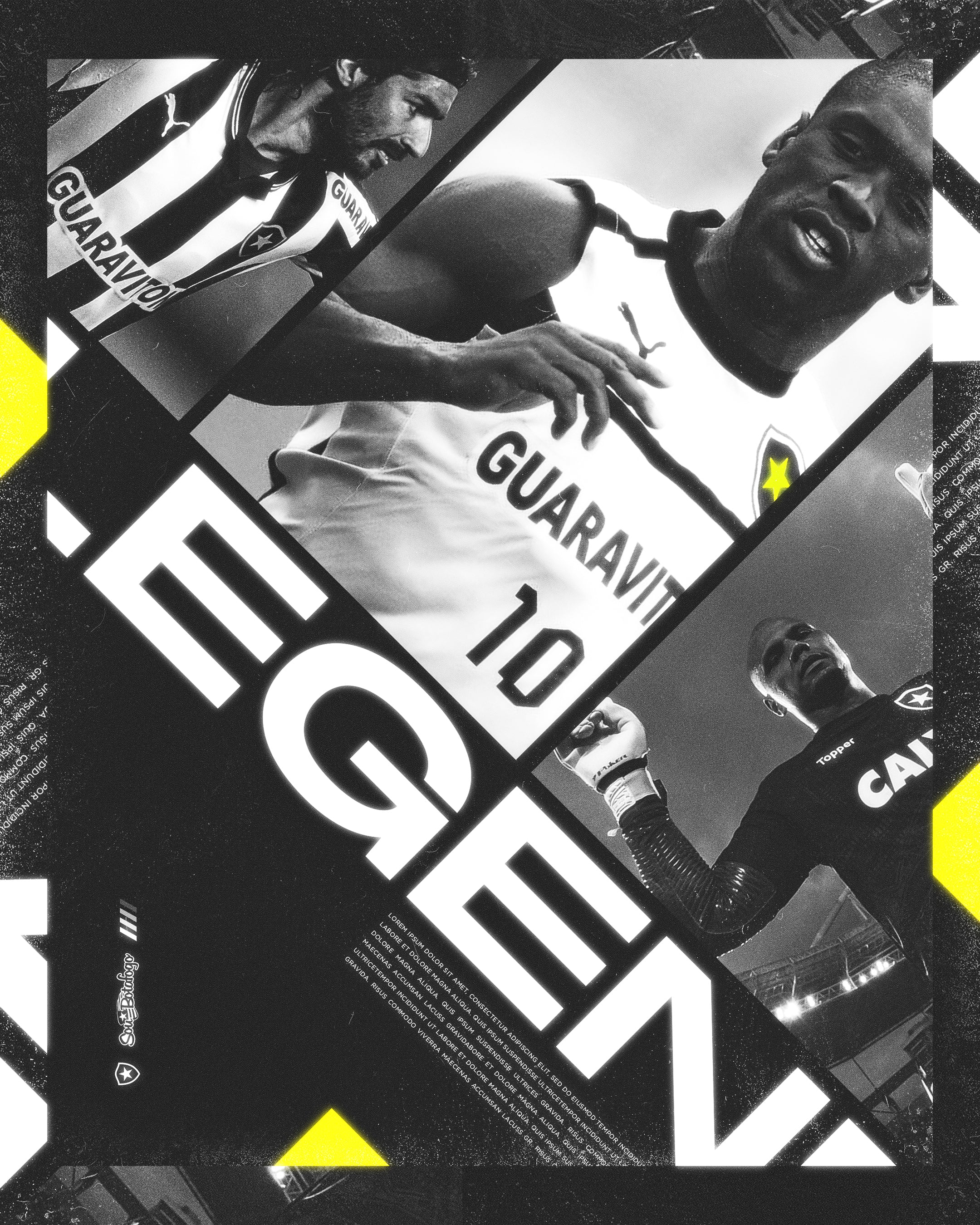 Botafogo Poster Template – Photoshop & Canva Editable