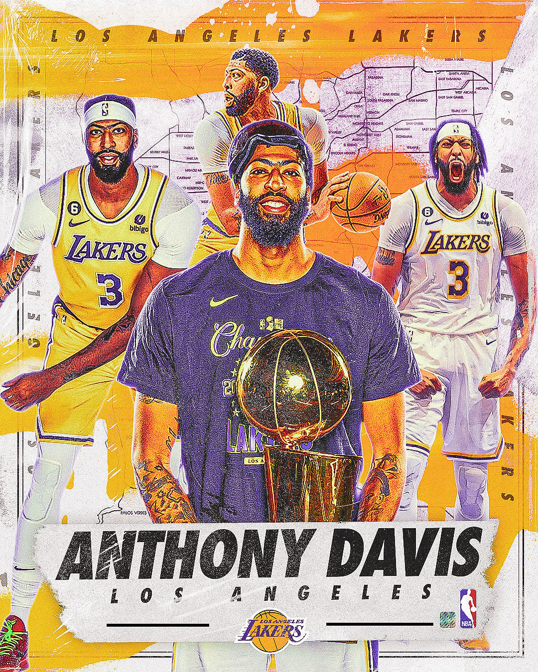 Anthony Davis Poster Template – Photoshop & Canva Editable