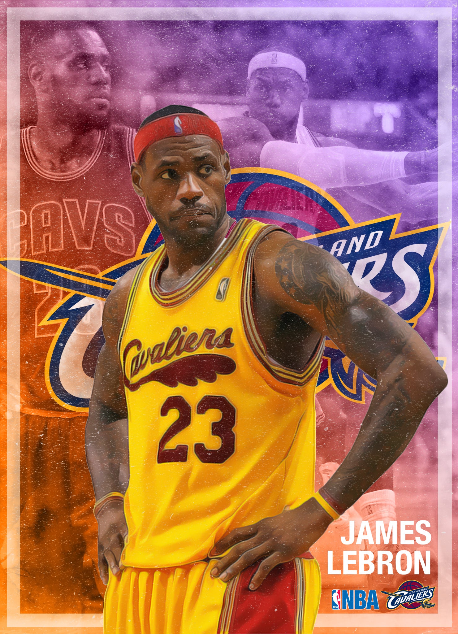 LeBron James Poster Template – Photoshop & Canva Editable