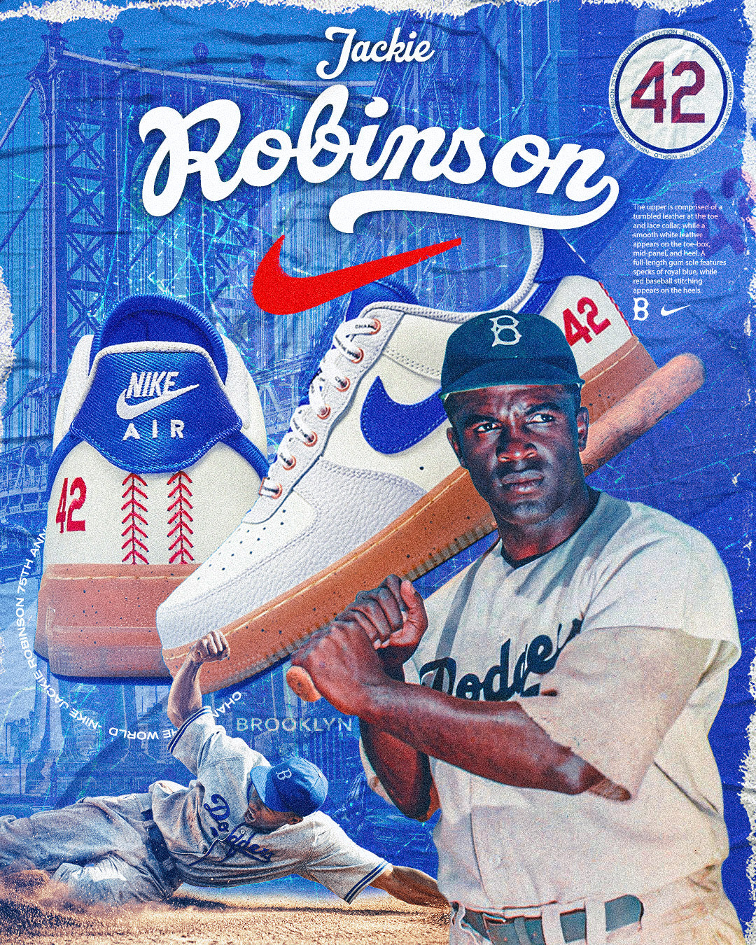 Jackie Robinson Poster Template – Photoshop & Canva Editable