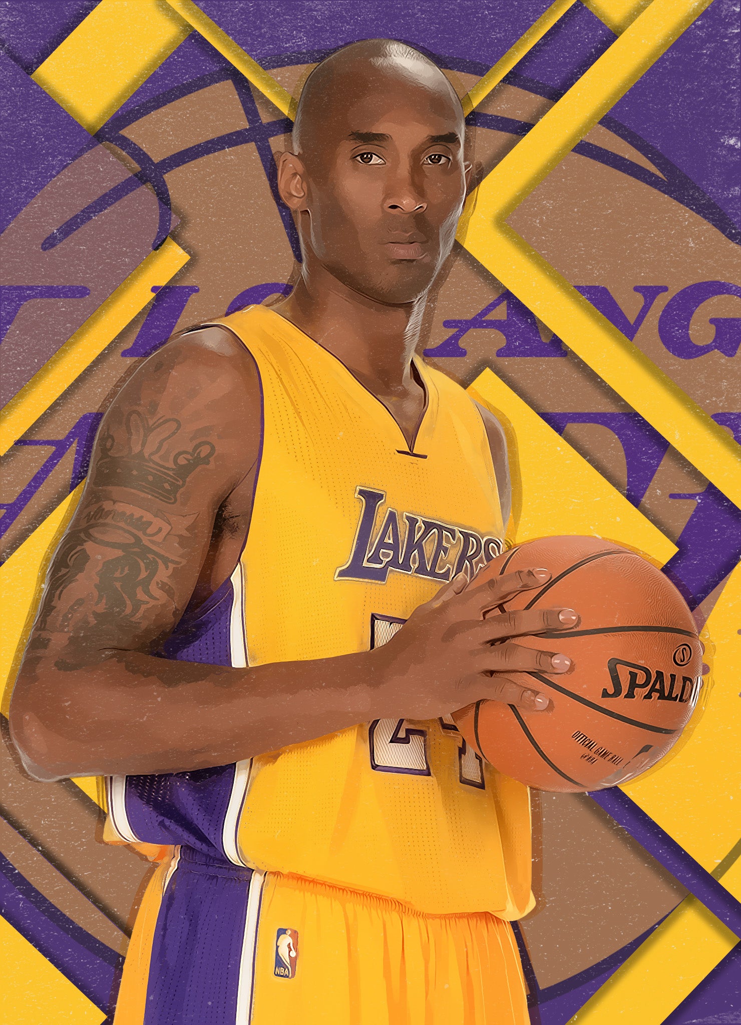 🏀 Kobe Bryant Poster Template – Photoshop & Canva Editable 🏀