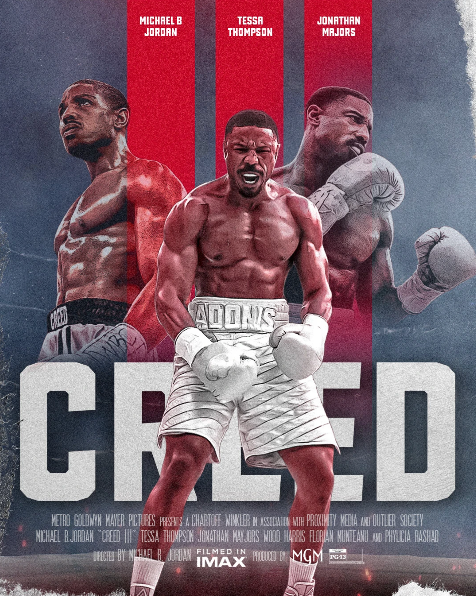 🥊 Creed 3 Poster Template – Photoshop &amp; Canva Editable 🥊