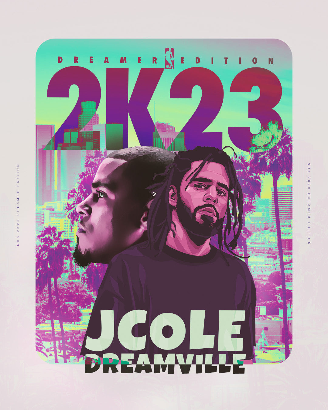 J. Cole Dreamville Poster Template – Photoshop & Canva Editable